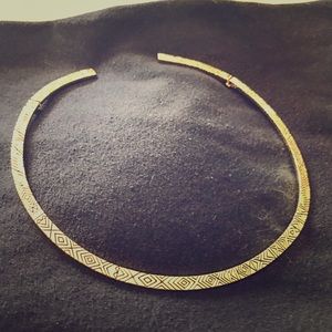 House of Harlow gold choker.