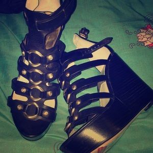 Michael Kors caged wedge