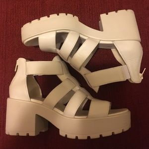 Vagabond White Leather Sandals
