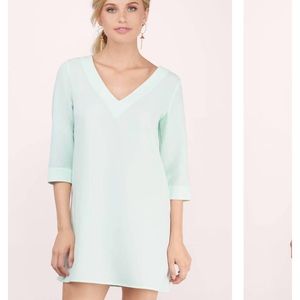 Tobi 'Talk Shop' mint shift dress