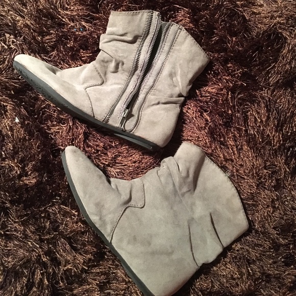 Gray ankle boots - Picture 3 of 4