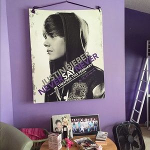 MASSIVE RARE JUSTIN BIEBER POSTER