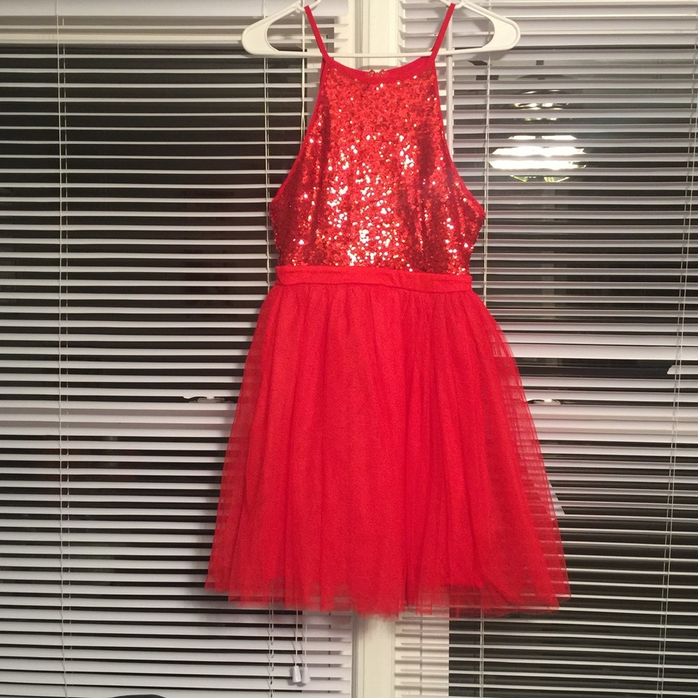 Stunning red glamorous dress