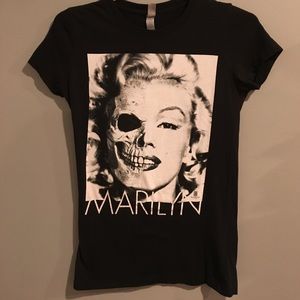 Marilyn Monroe Skull T-Shirt - Small