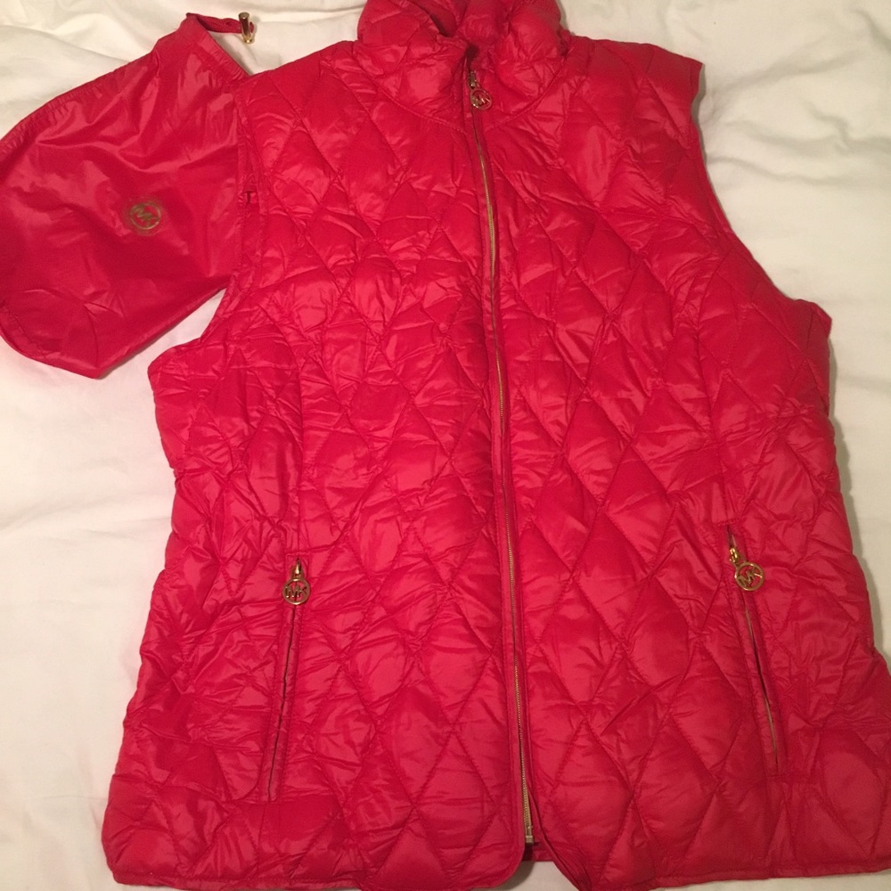 MICHAEL Michael Kors Red puffy vest