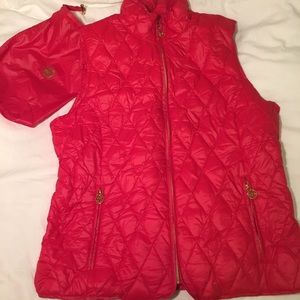 MICHAEL Michael Kors Red puffy vest