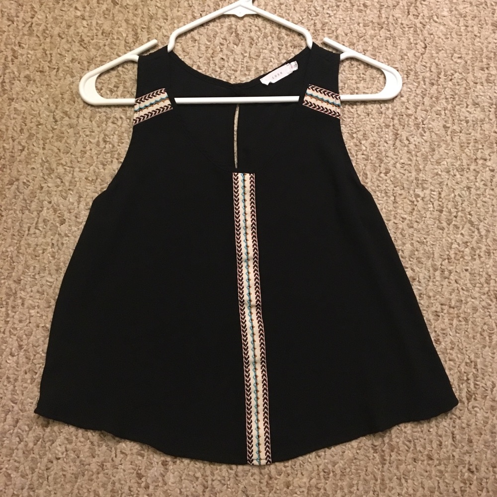 LUSH Black Tribal Top