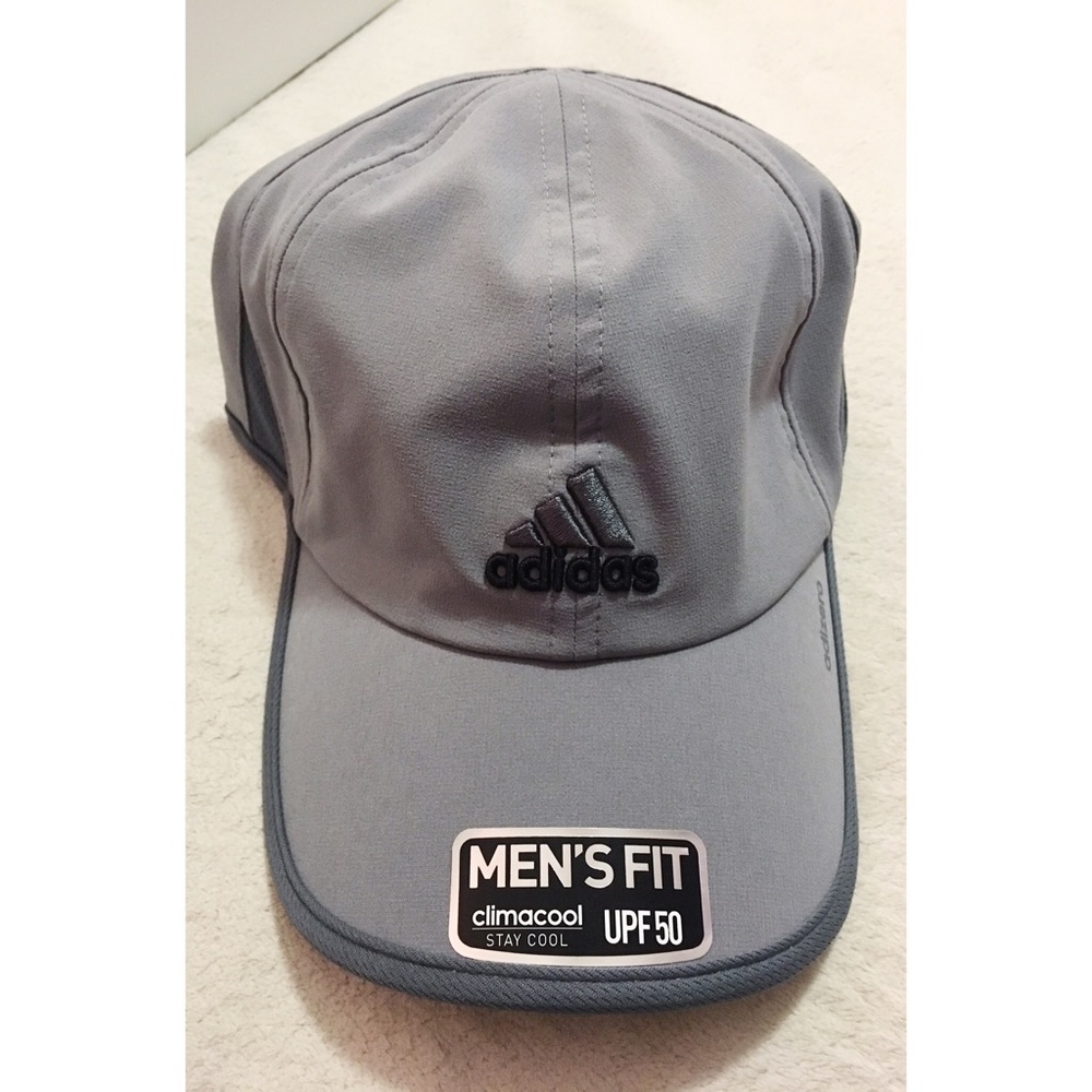 Grey men's Adidas climacool cap