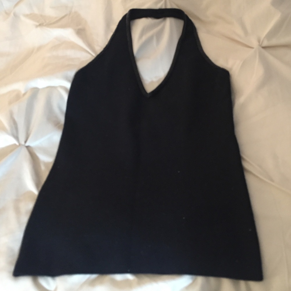 Banana Republic sequined sweater halter top