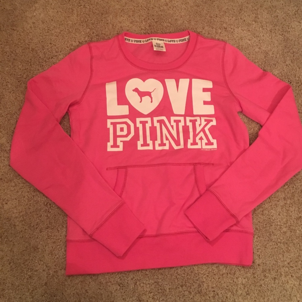BRAND NEW VS PINK sweatshirt in pink in size small