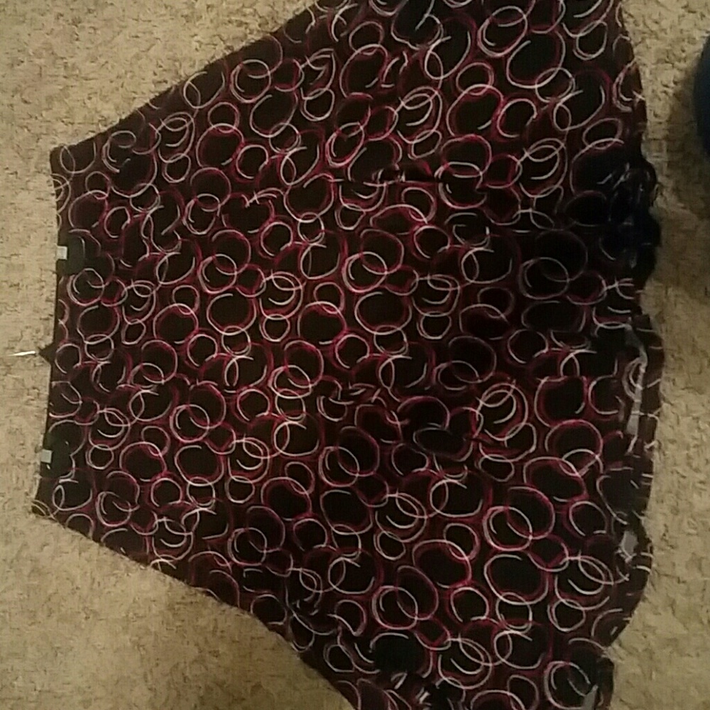 George Stretch skirt red white and black