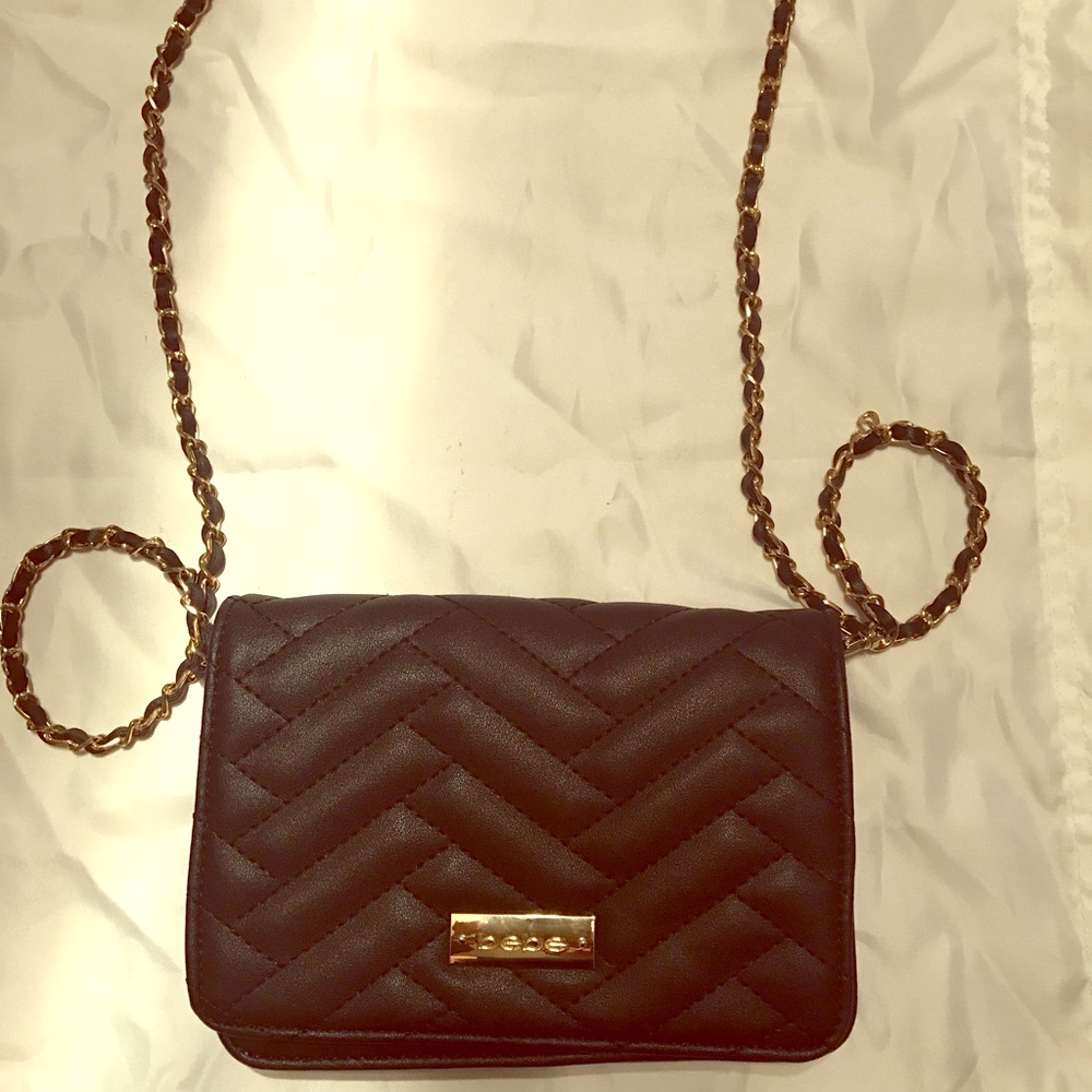 Bebe leather small crossbody purse