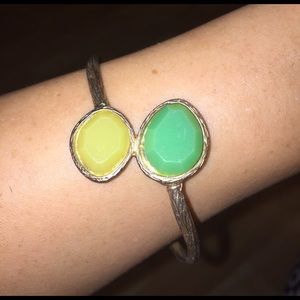 Gold yellow and green bracelet