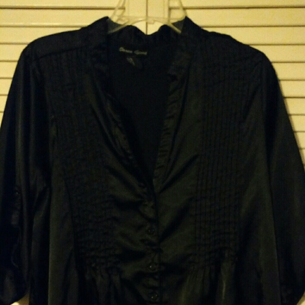 Black Button down blouse