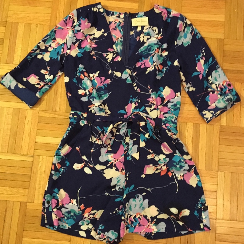 Yumi Kim Navy Floral Romper