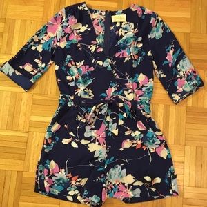 Yumi Kim Navy Floral Romper