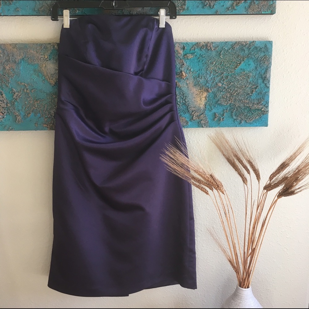 David's Bridal Ruched Bridesmaid Dress
