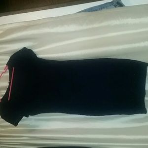 Navy blue knee length dress