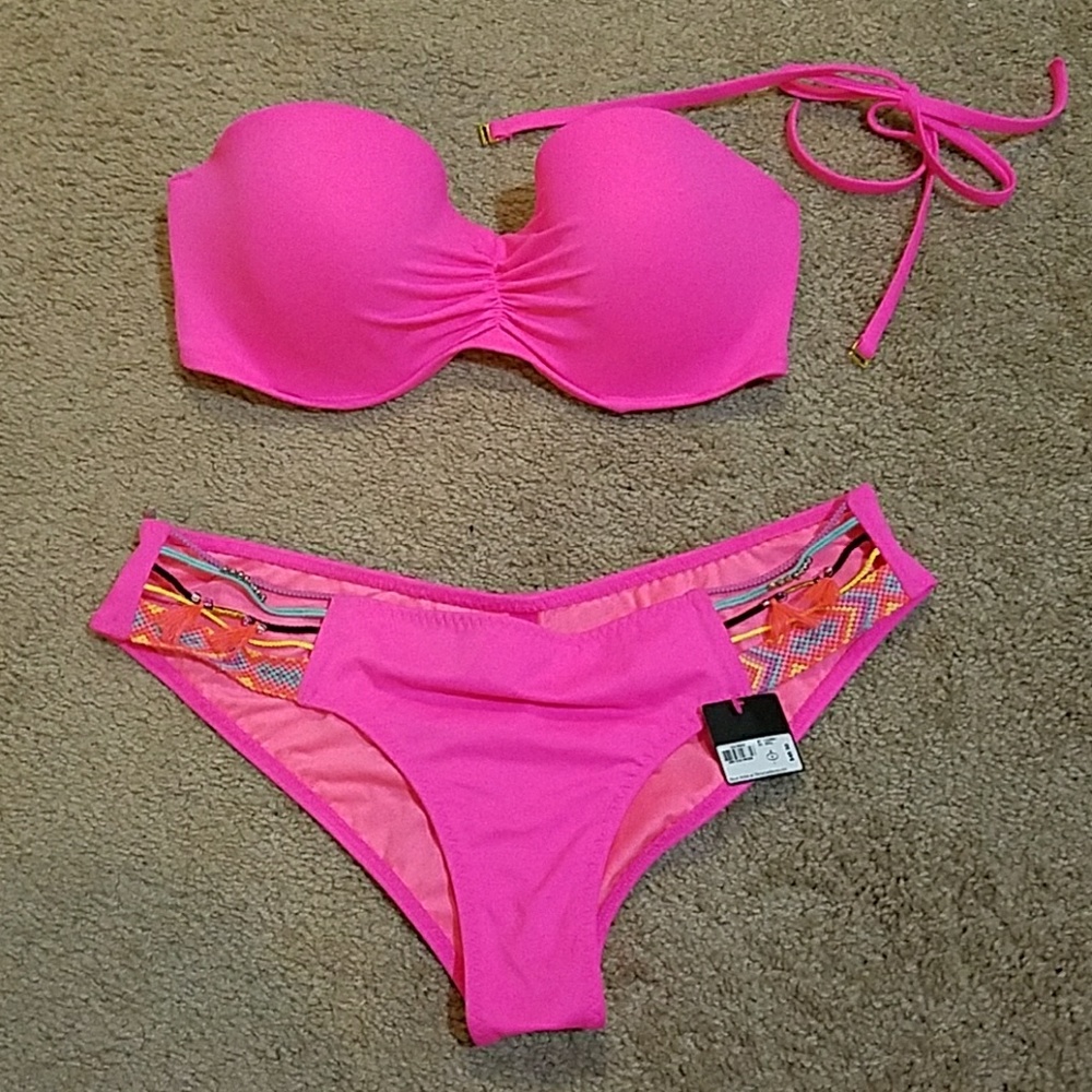 NEON pink VS SWIM set!