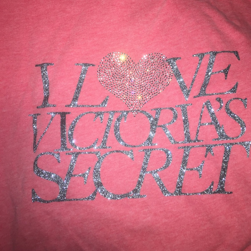 Coral Victoria's Secret sweatshirt
