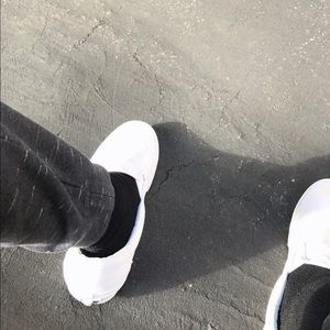 White Vans & Filament All Black Skate Shoes