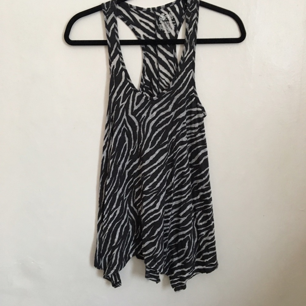 Zebra stripped tank