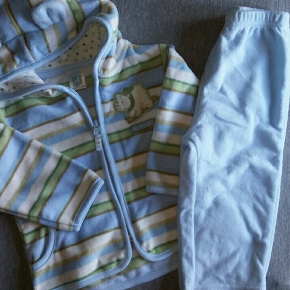 12mos let it snow bundle fleece set
