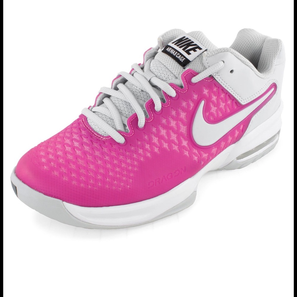 Pink Nike air max tennis shoes