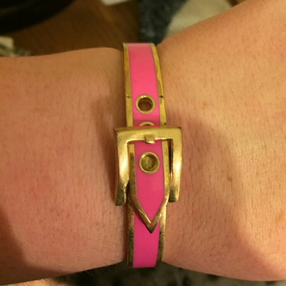 C wonder pink and gold buckle bracelet
