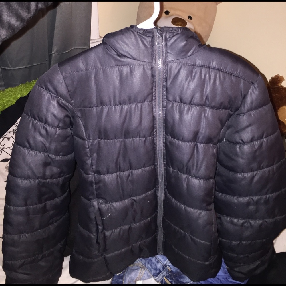 Navy Blue Bubble Coat