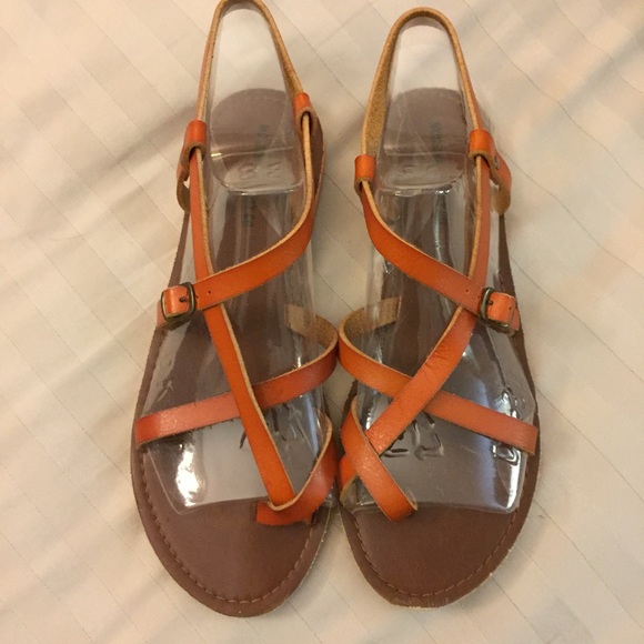 Mossimo Supply Co. Shoes - Mossimo Orange Criss Cross Sandal