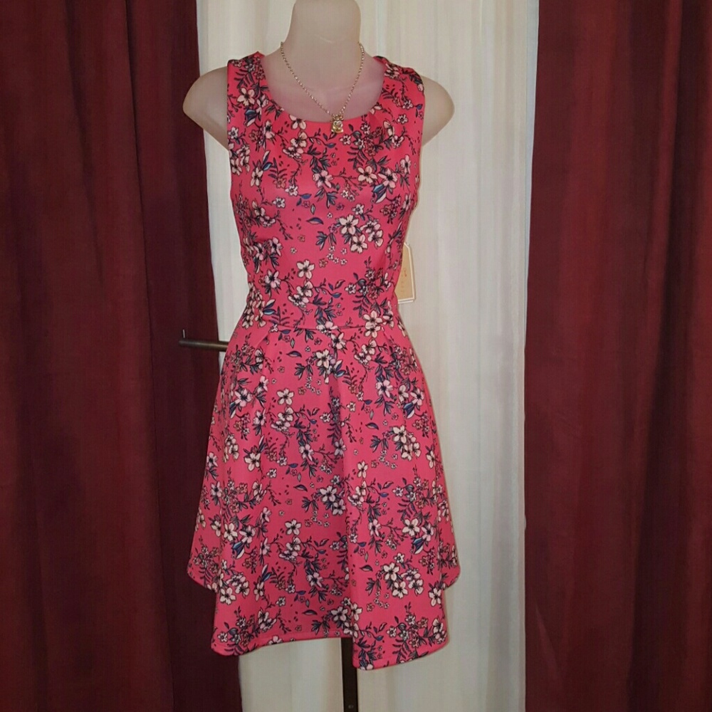 Copper Key Skater Dress