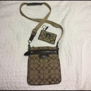 Coach Crossbody Purse and Keychain Wallet