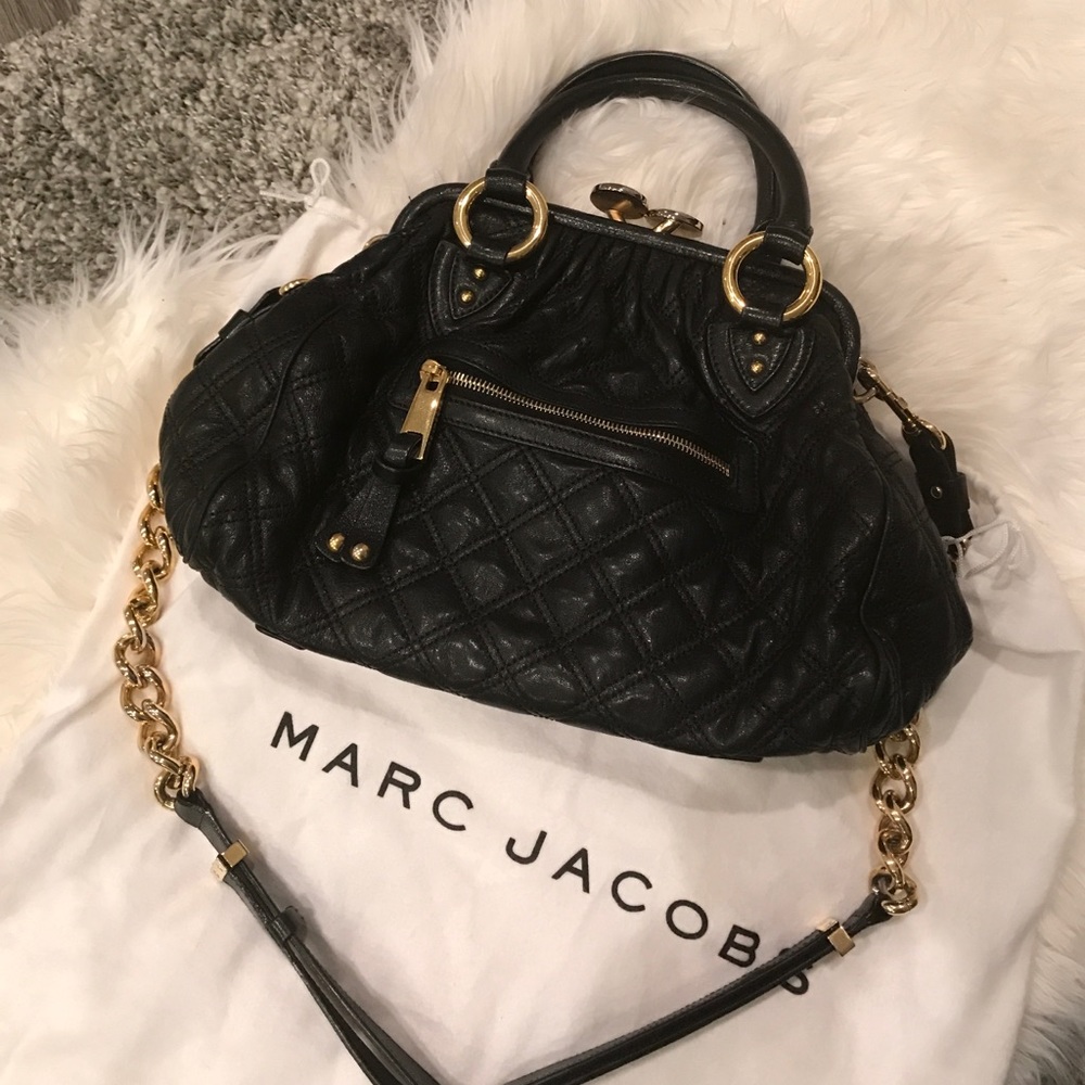 Marc Jacobs Stam Bag in Black with Gold
