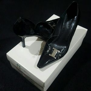 BCBG Black Patent Leather Pumps