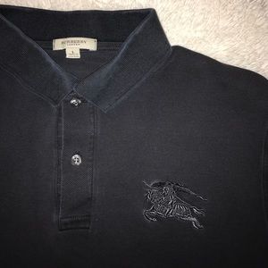Men's Burberry large polo black