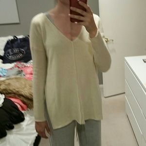Lush High Low Cream Sweater