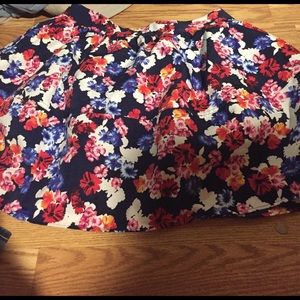 NWOT Express floral skirt