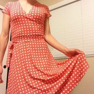 Leota ~ Nico Faux Wrap Printed Dress