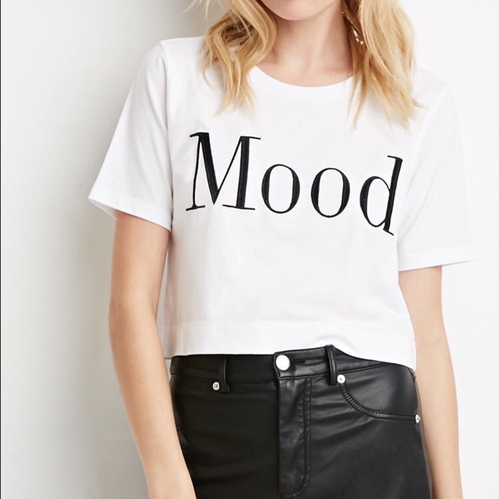 "Mood" White T-Shirt