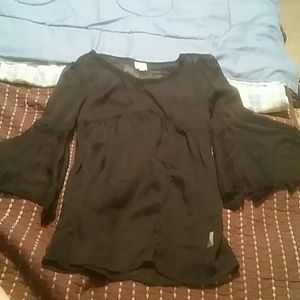 D-Signed by Disney Sheer black pirate top