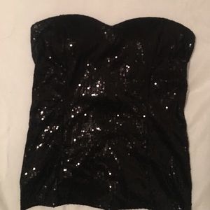 Black sweetheart top