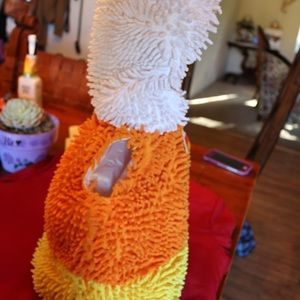 Plush cute candy corn costume!🍼