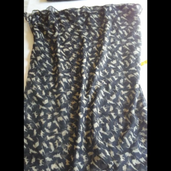 Cat print sheer chiffon scarf - Picture 2 of 2