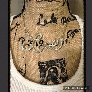 Stoned love necklace