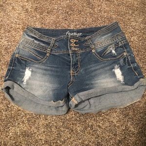 Distressed Jean Shorts