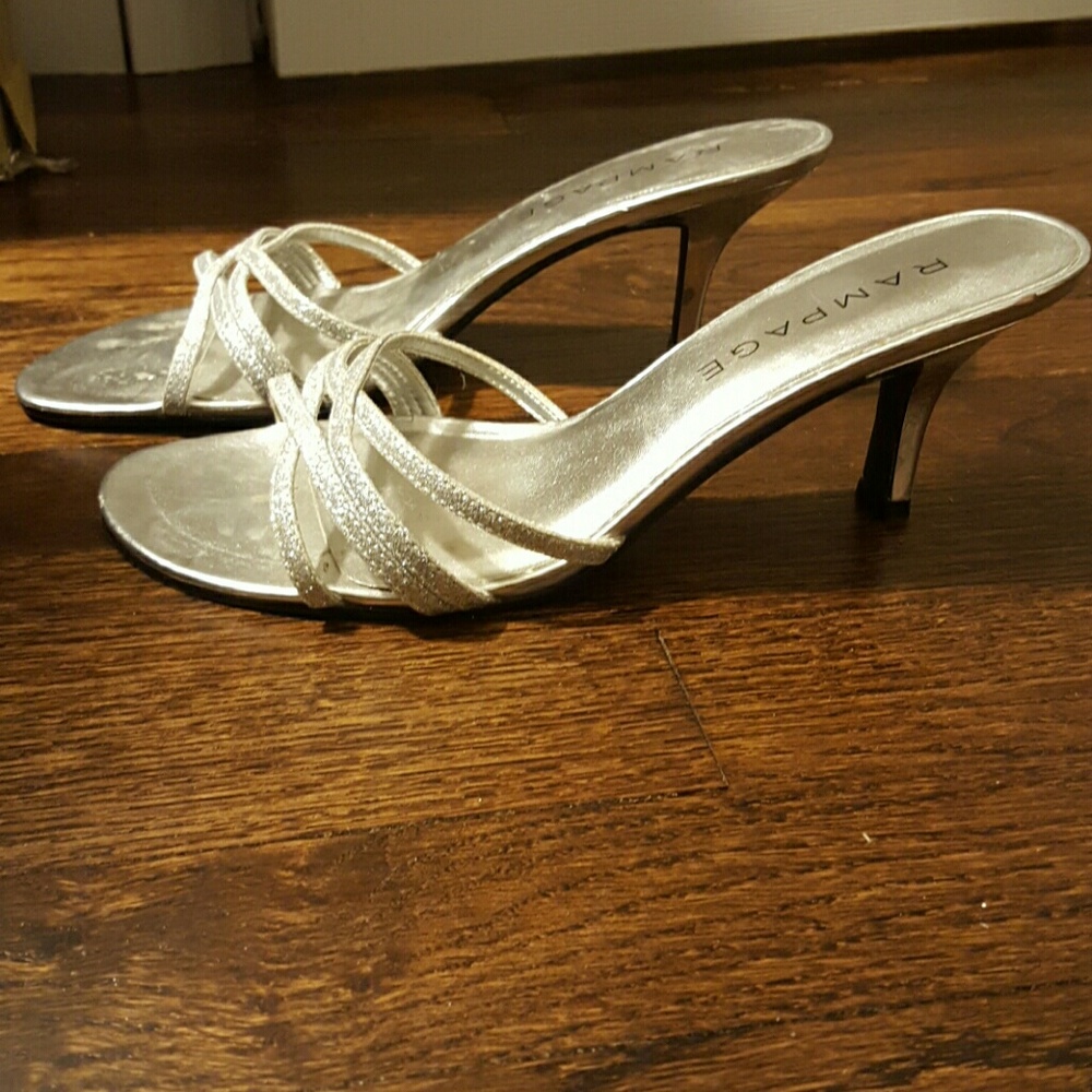 2 for $10 👑 Rampage Silver Heels