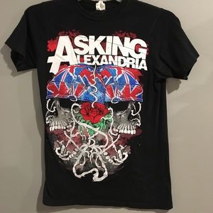 Asking Alexandria Skulls UNISEX Small T-Shirt