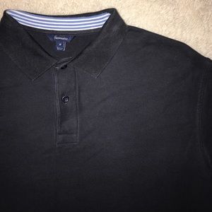 Men's polo Faconnable navy blue medium