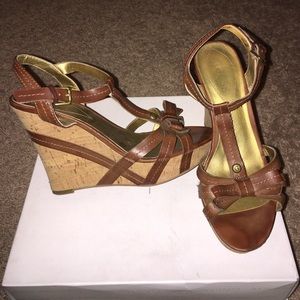 Brown Guess wedges